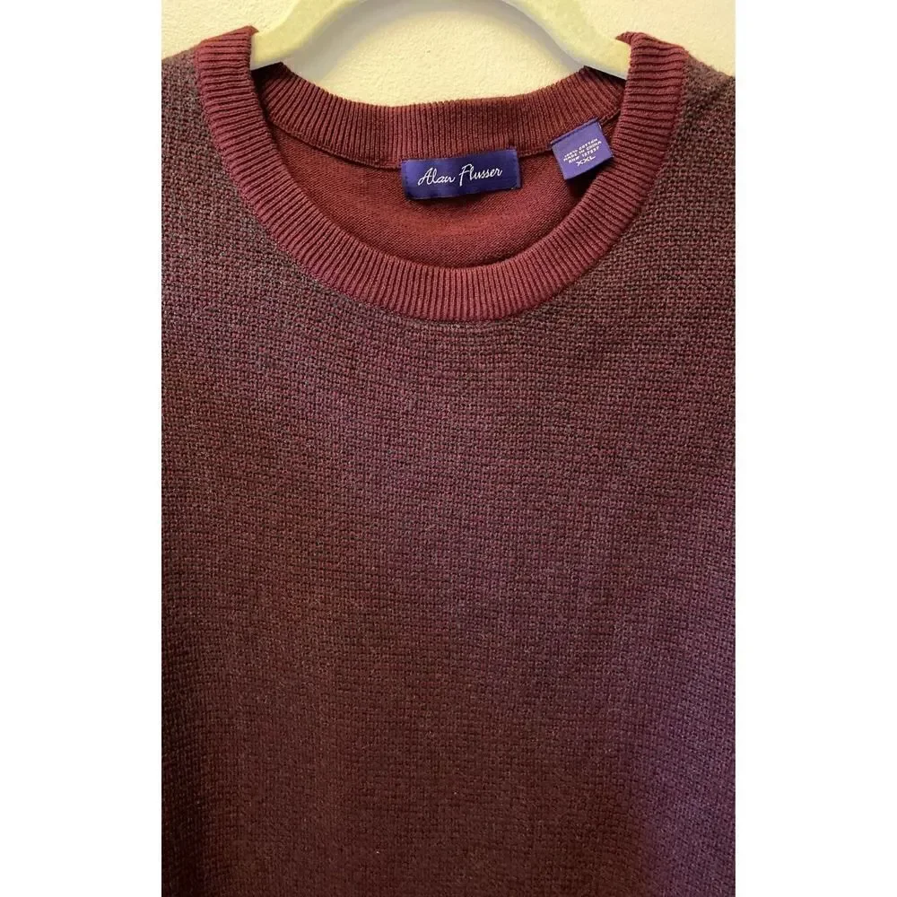 Alan Flusser Burgundy Sweater